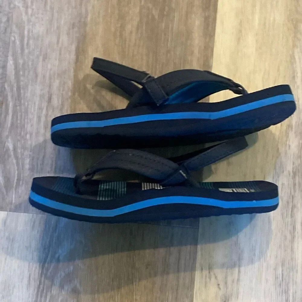 Reef Ahi Kids Sandals | Deep Sea Stripes |  Size 11/12